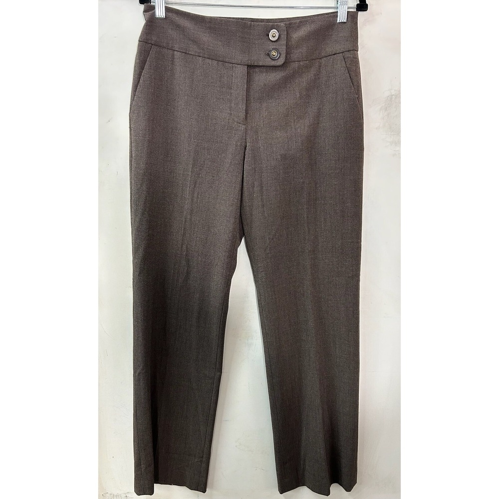 Apt 9 Dress Pants Womens Size 10 Regular Gray Maxwell Fit Straight Leg